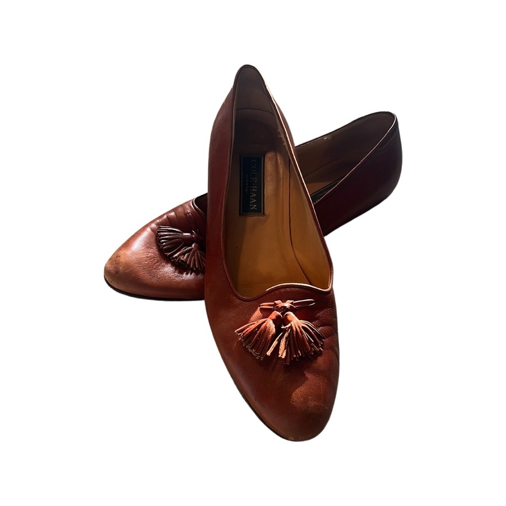 Vintage Cole Haan Leather Tassel Loafers